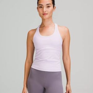 Lululemon Cool Racerback Tank Top Shorter Length Lavender Dew Size 6